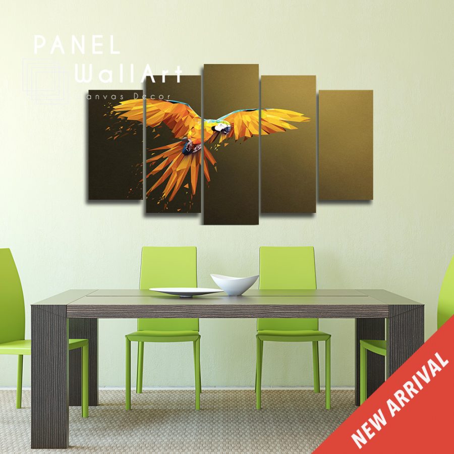 Parrot Macaw Modern Canvas Wall Art