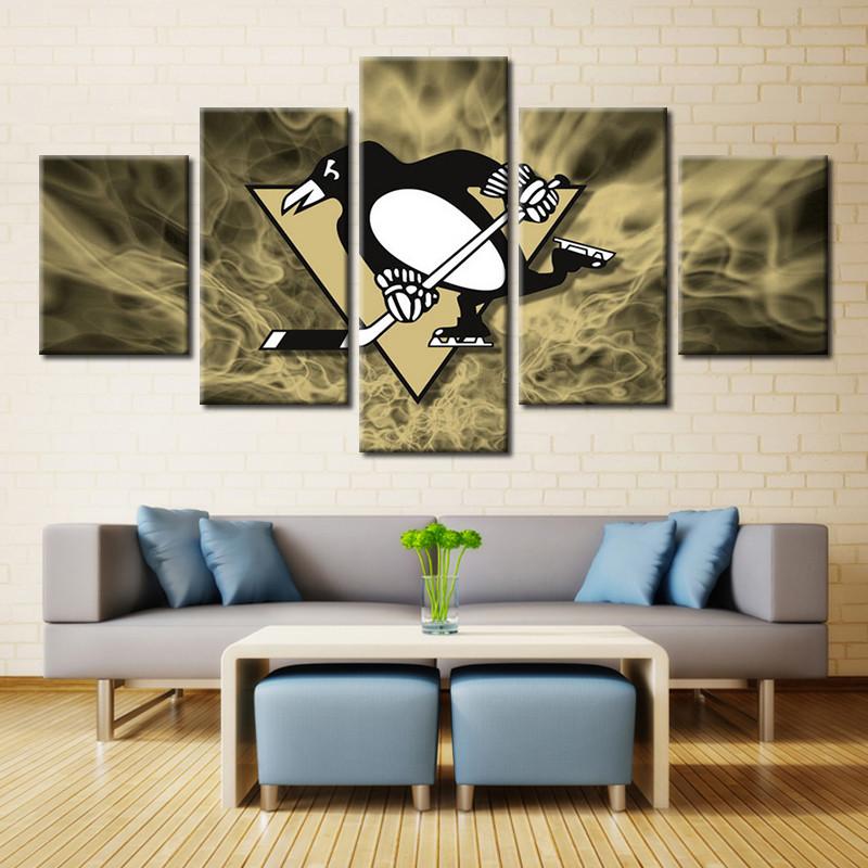 Pittsburgh Penguins NHL Team Canvas Wall Art