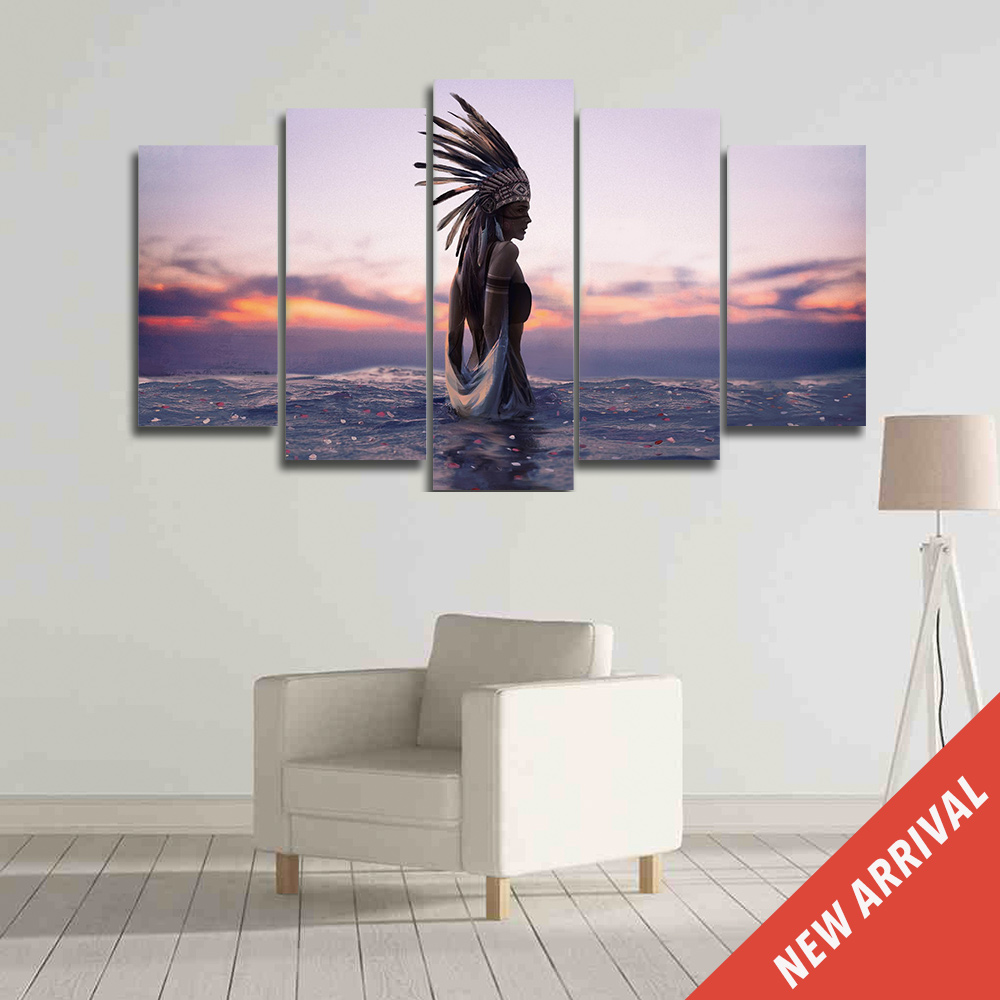 Purple Sunset Indigenous Canvas Wall Art Purple Sunset Indigenous Canvas Wall Art