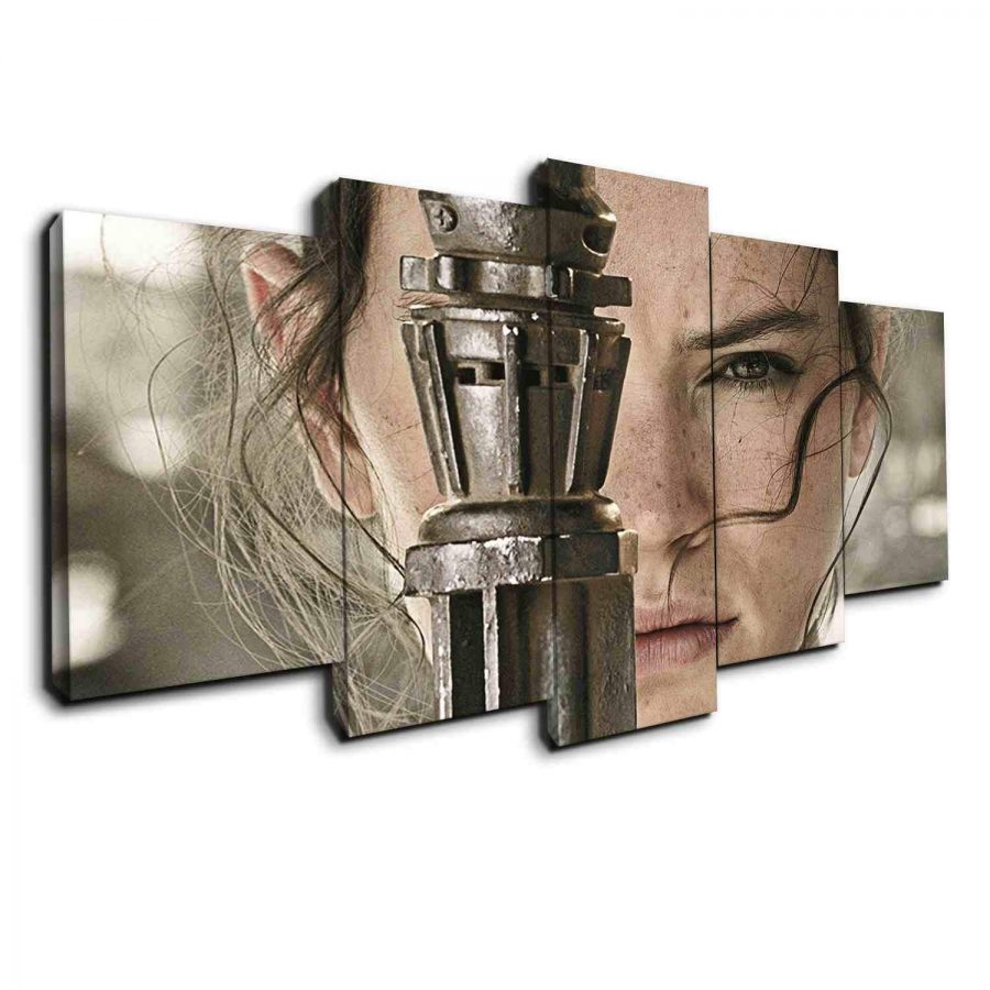 Rey Force Awaken From Star Wars Canvas Wall Art