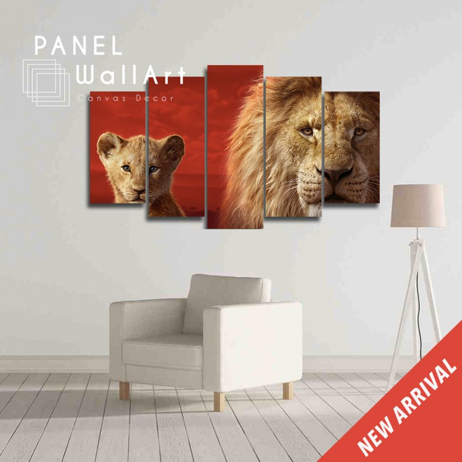 Simba And Dad Canvas Wall Art