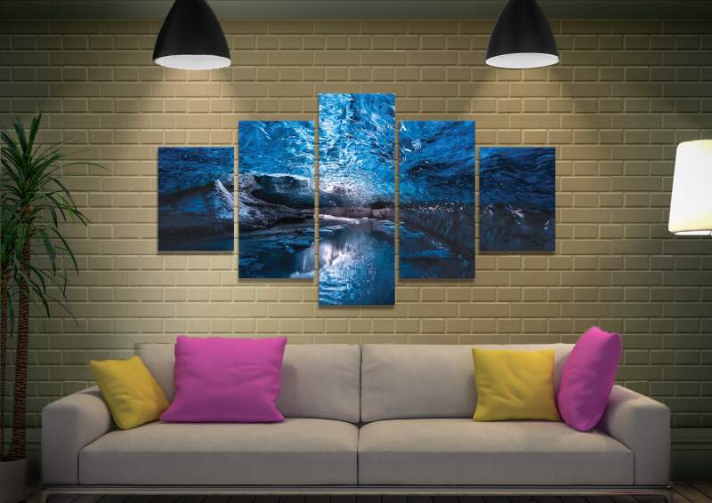 Skaftafell Ice Cave Canvas Wall Art Skaftafell Ice Cave Canvas Wall Art
