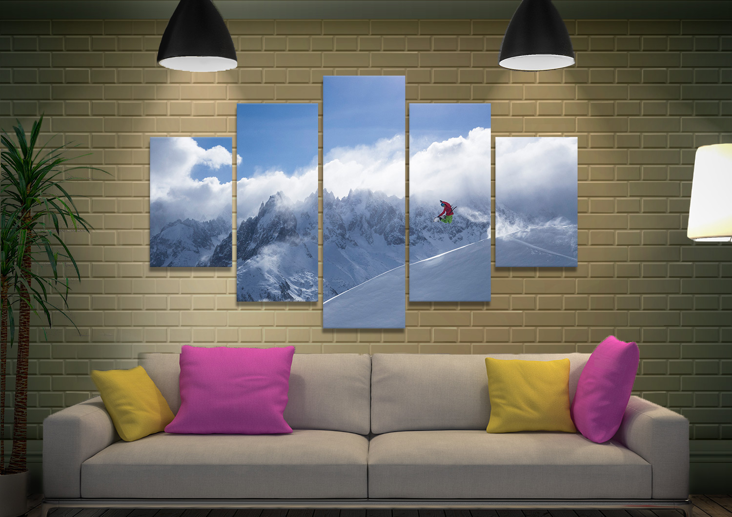 Snowboarder Canvas Wall Art Snowboarder Canvas Wall Art