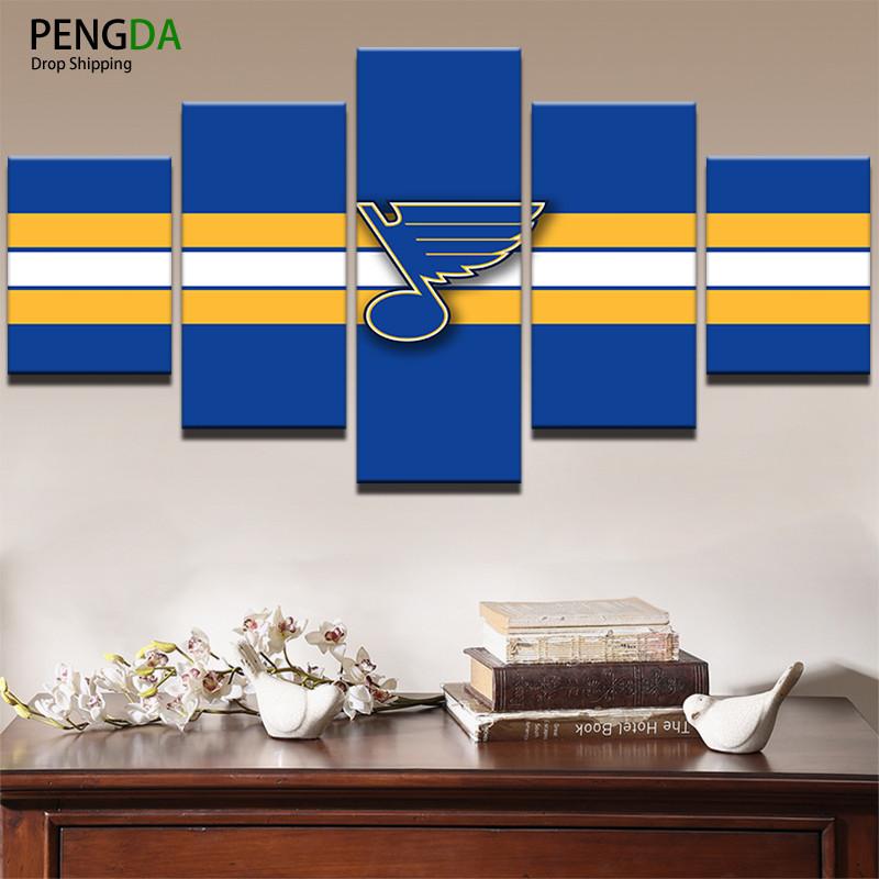 St Louis Blues Ice Hockey NHL Team Canvas Wall Art