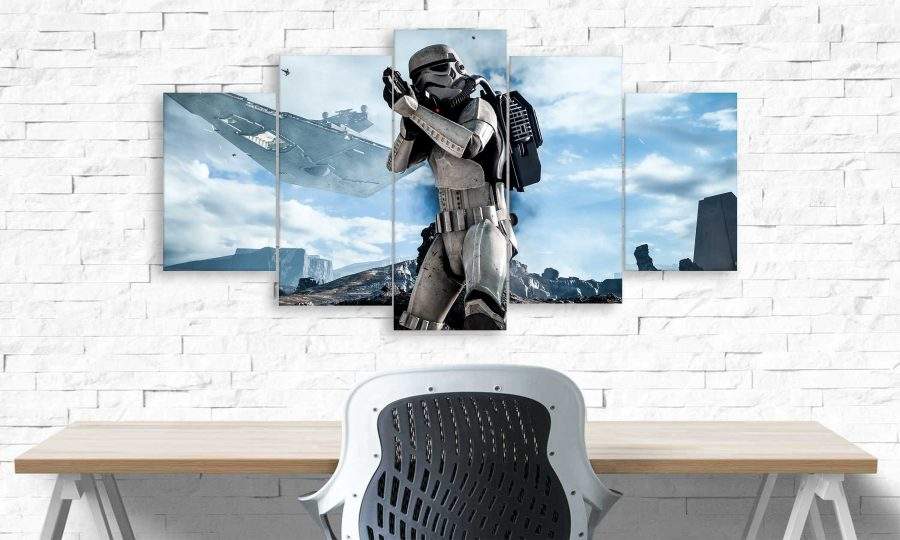Storm Troopers From Awaken Forces Canvas Wall Art