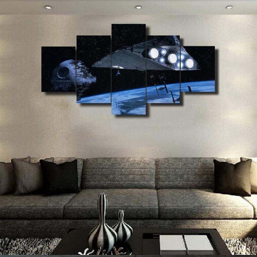 Star Wars In Space Canvas Wall Art Star Wars In Space Canvas Wall Art
