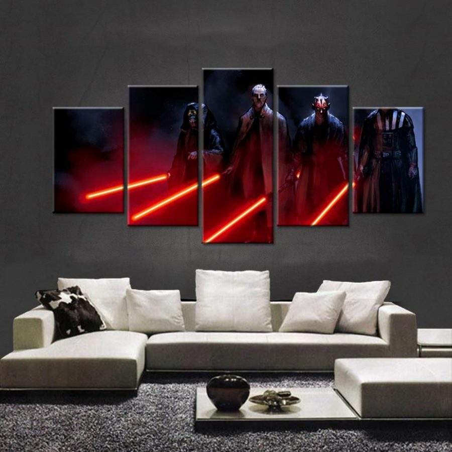Star Wars Sith Warrior Lightsabe Canvas Wall Art