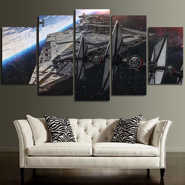 Star Wars Spaceship Destroyer Canvas Wall Art