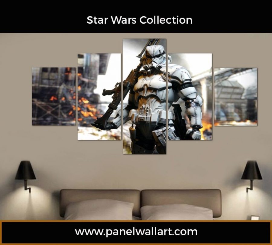 Star Wars Storm Trooper Ready To Fight Canvas Wall Art
