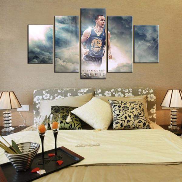 Stephen Curry Of Golden State Warriors Canvas Wall Art
