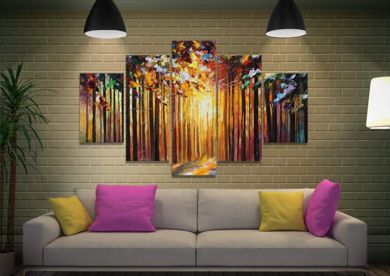 Sun Of January Split Diamond Set Canvas Wall Art Sun Of January Split Diamond Set Canvas Wall Art