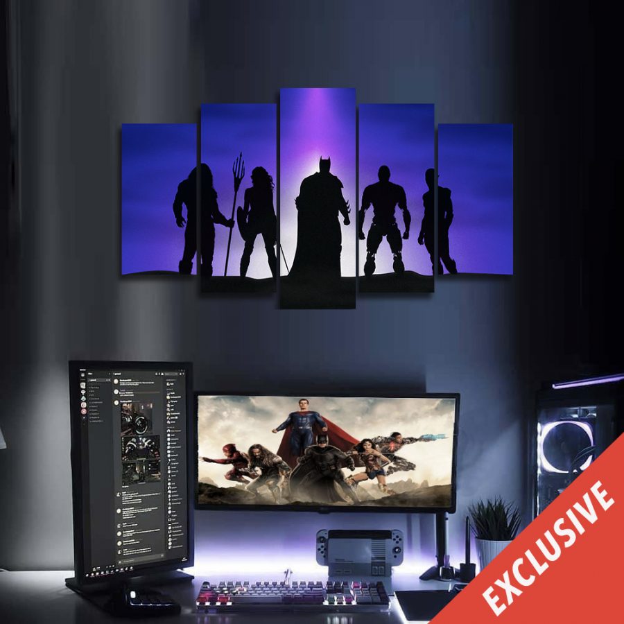 Superheros Shade Canvas Wall Art