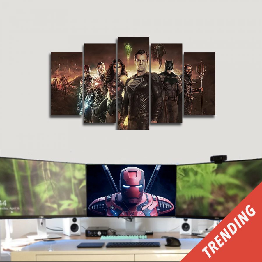 Superheros Night Canvas Wall Art Superheros Night Canvas Wall Art