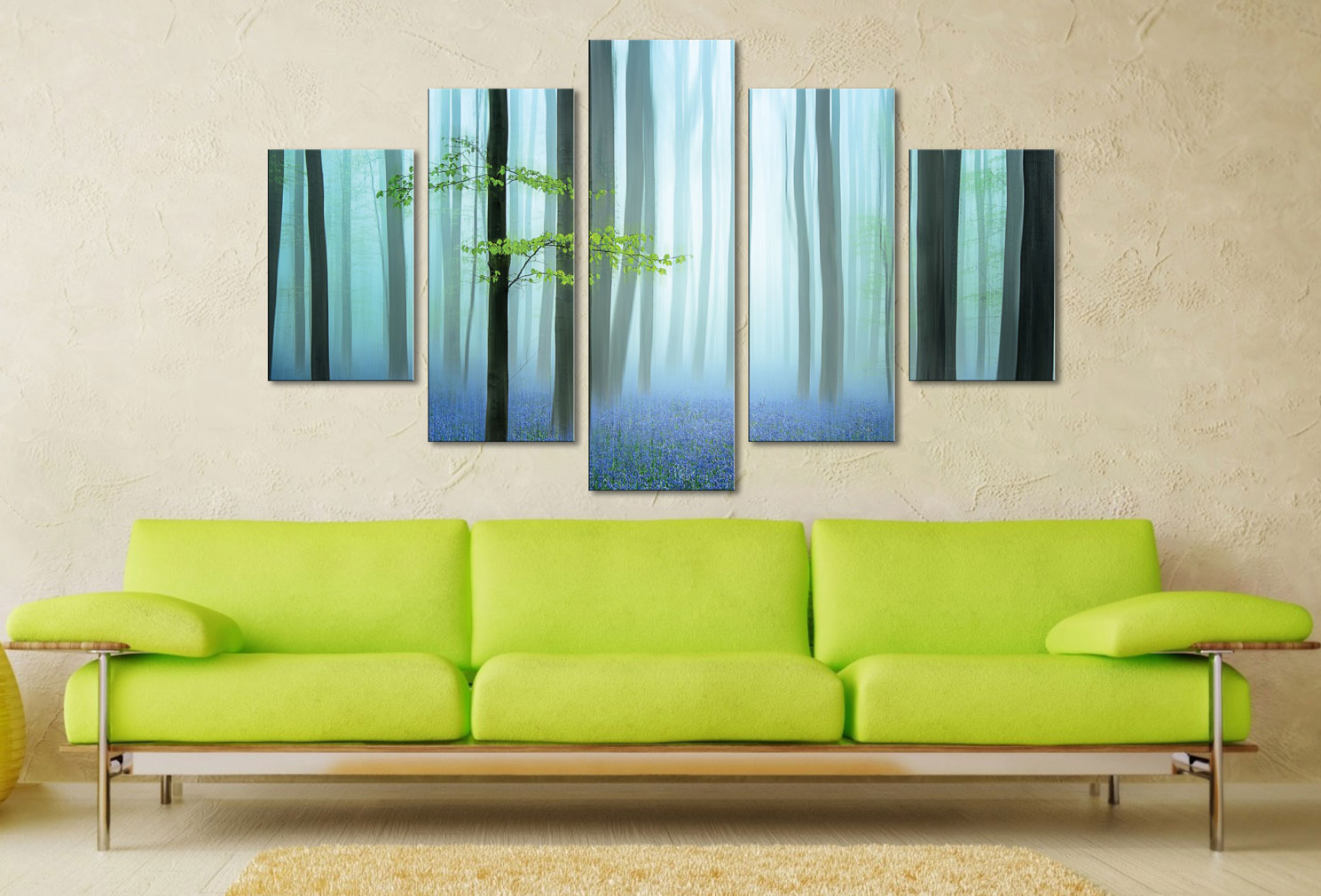 The Blue Forest Canvas Wall Art
