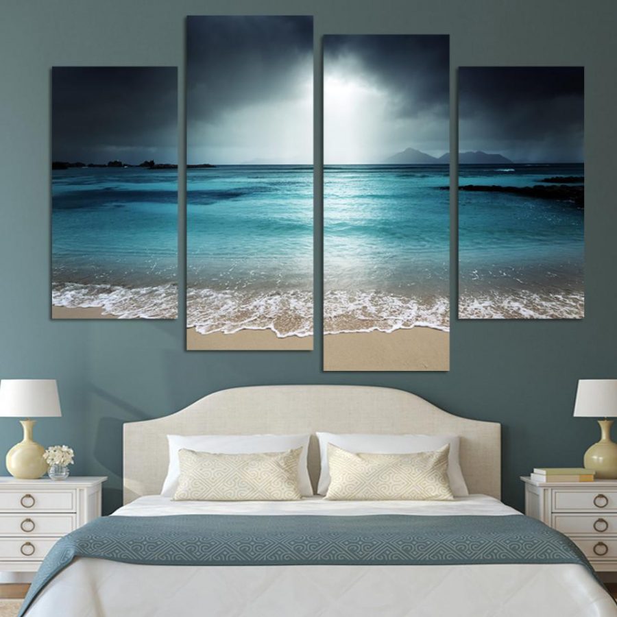 The Blue Stormy Sea Canvas Wall Art The Blue Stormy Sea Canvas Wall Art