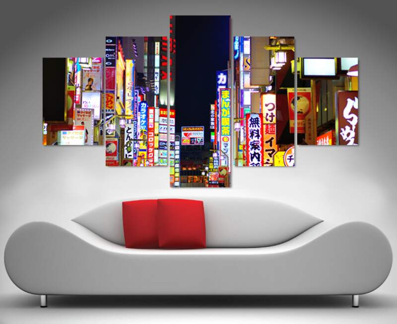 Tokyo Nights Canvas Wall Art