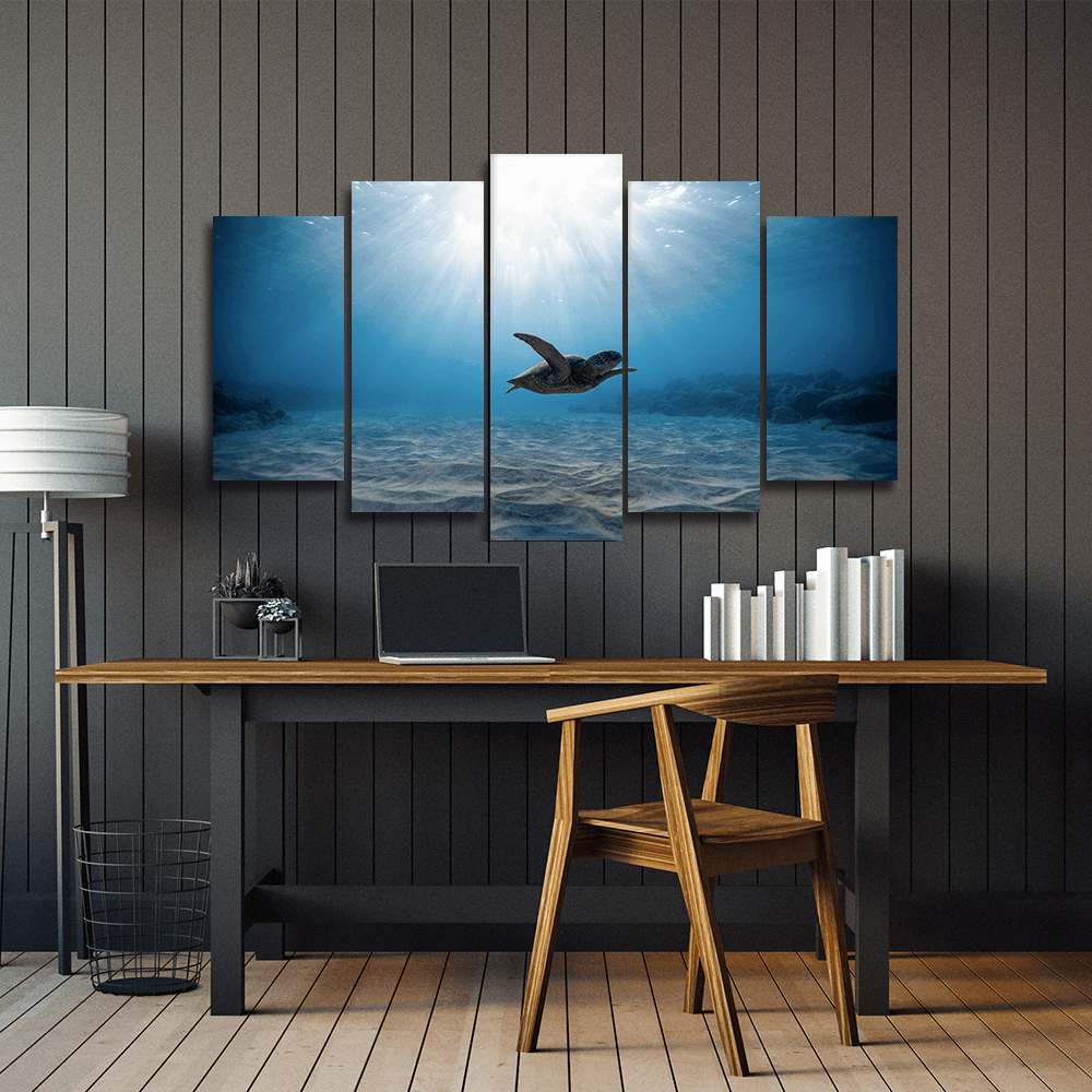 Turtle And Ocean Canvas Wall Art Turtle And Ocean Canvas Wall Art