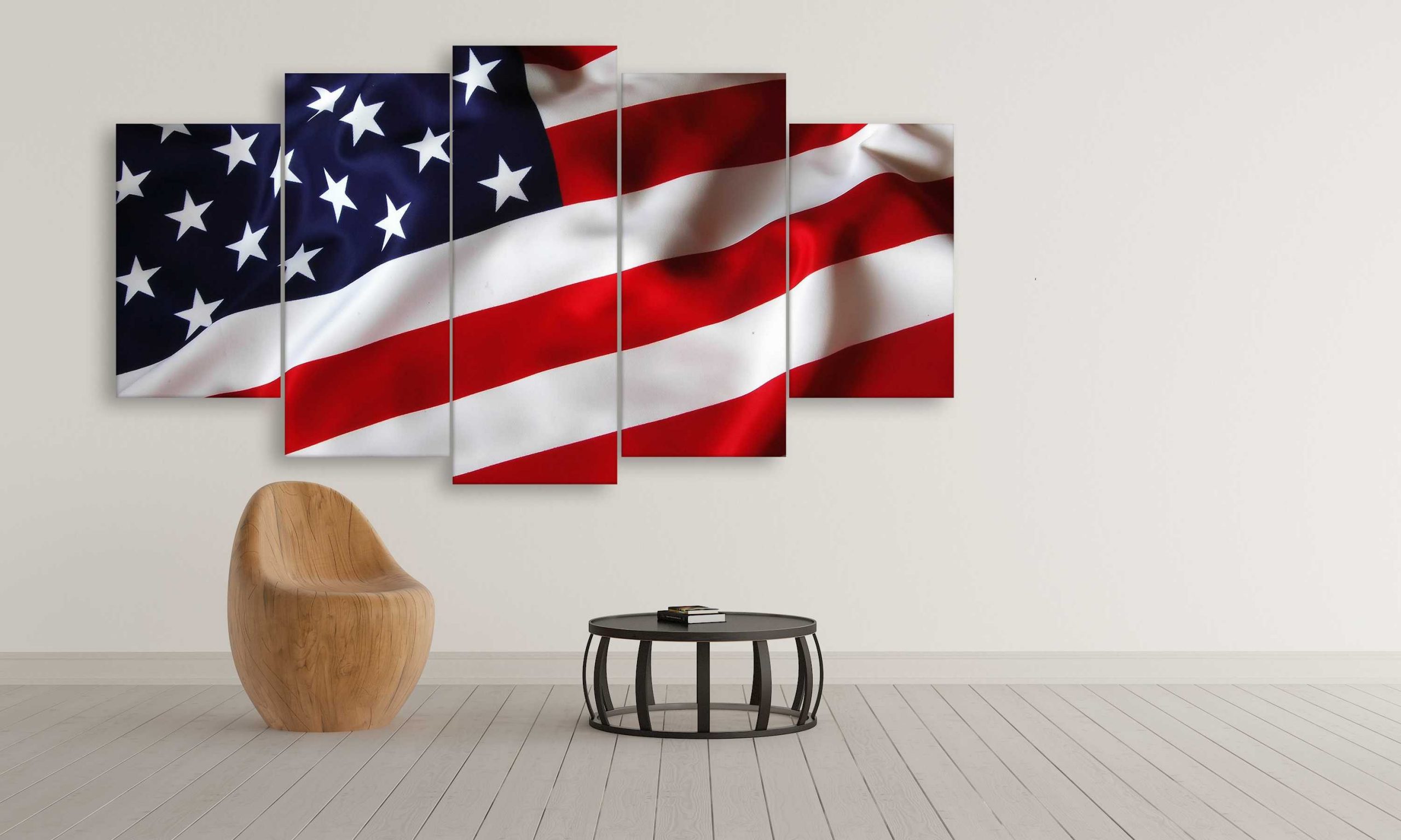 Usa Cloth Flag Canvas Wall Art Usa Cloth Flag Canvas Wall Art