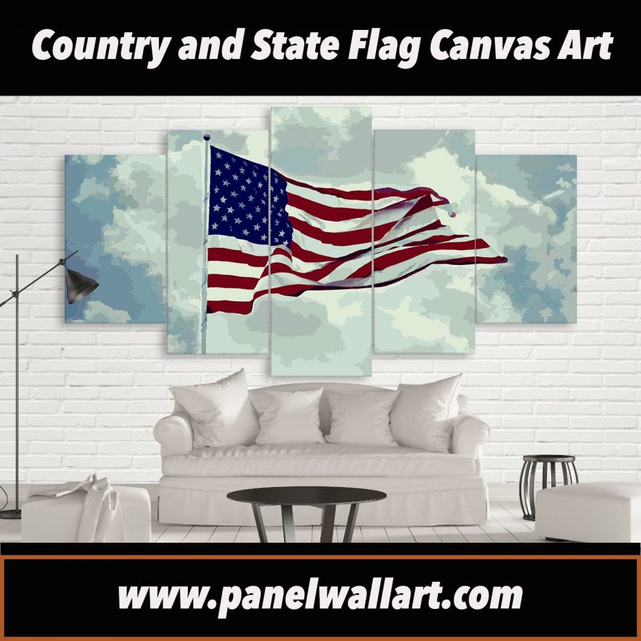 Usa Flag Artwork Canvas Wall Art Usa Flag Artwork Canvas Wall Art