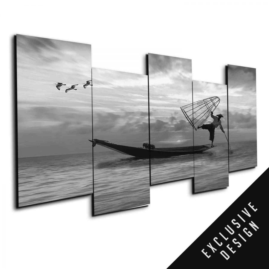 Vietnamese Fishing Canvas Wall Art